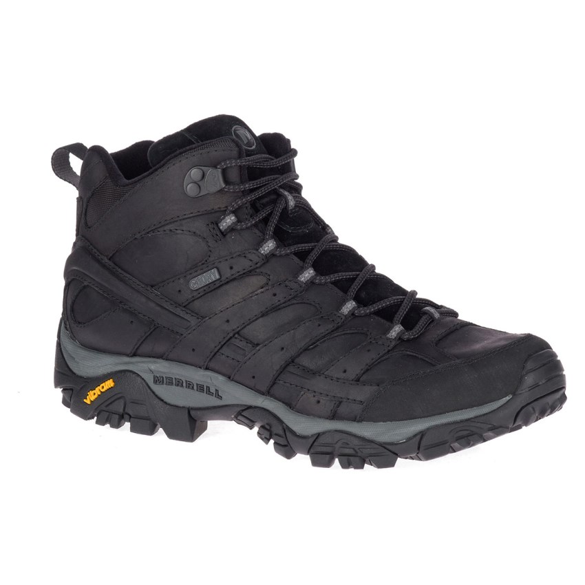 Chaussures Randonnée Merrell Moab 2 Prime Mid Waterproof Noir Homme | G.X.ETON